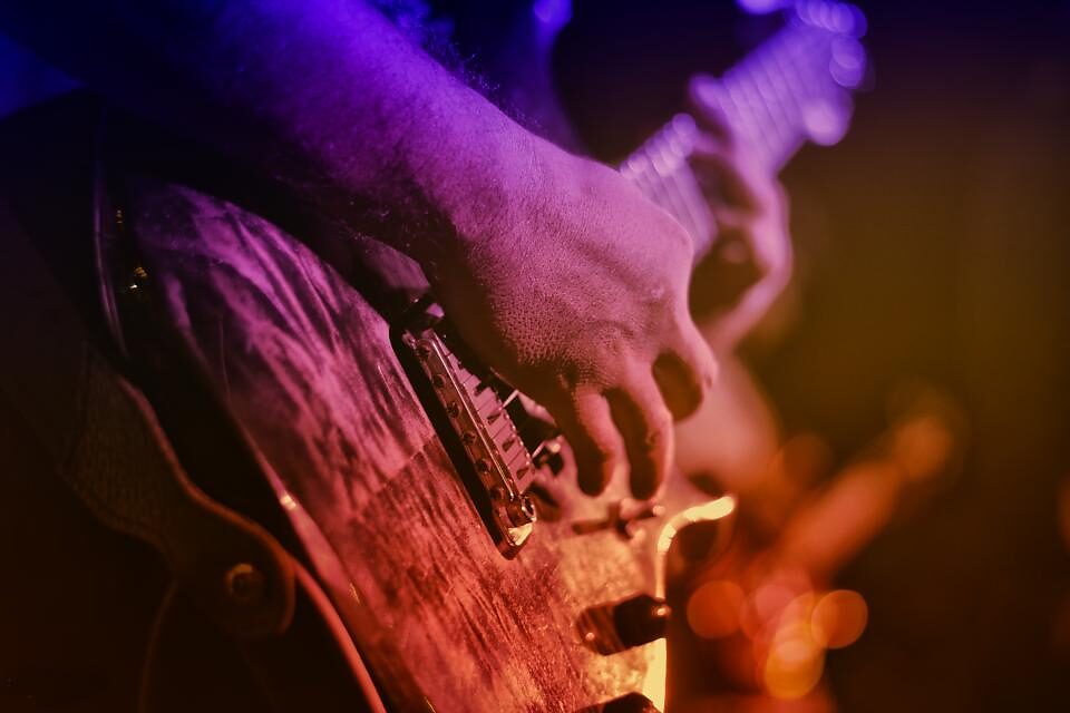 Guitar class at the center