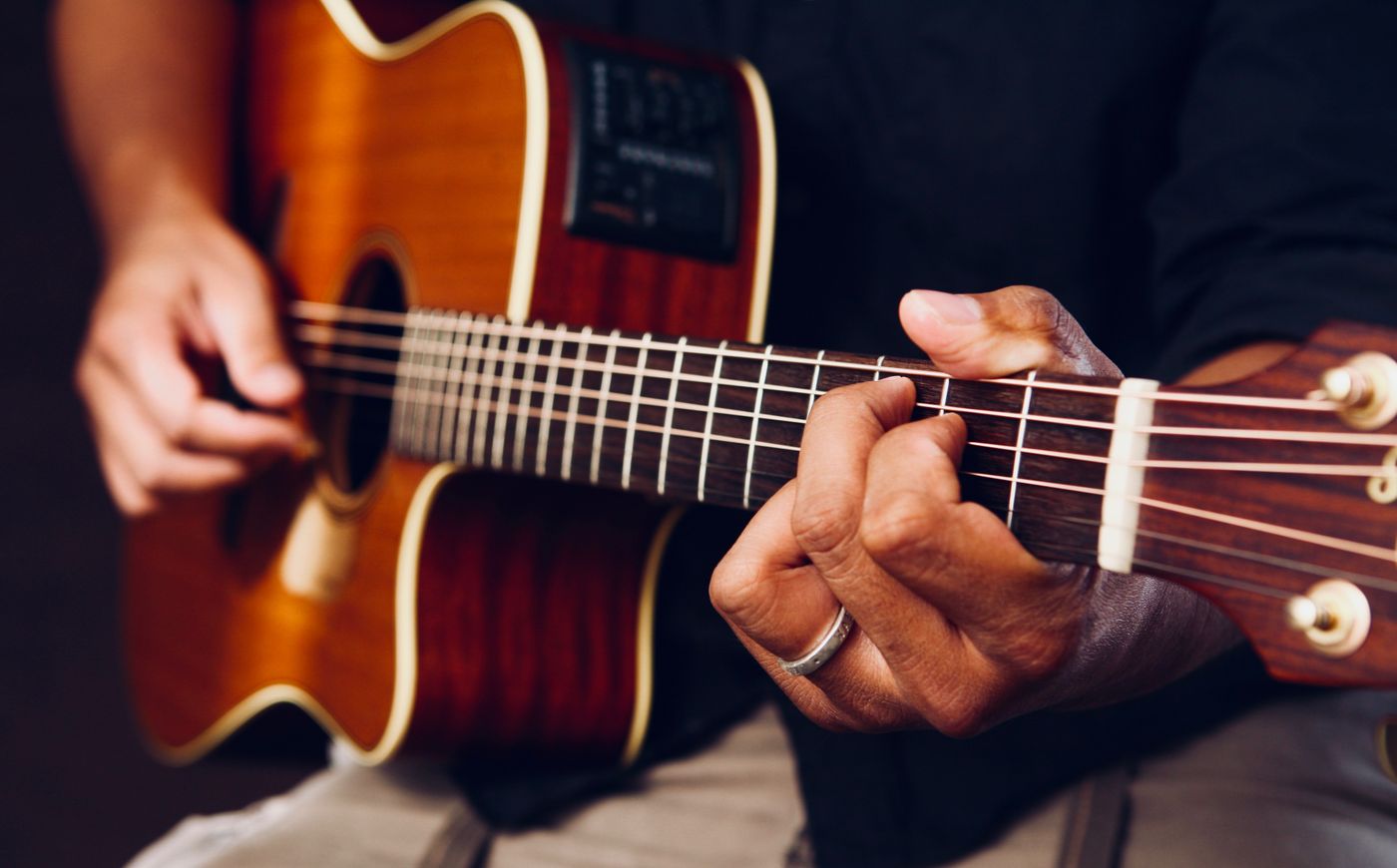 Guitar class at the center
